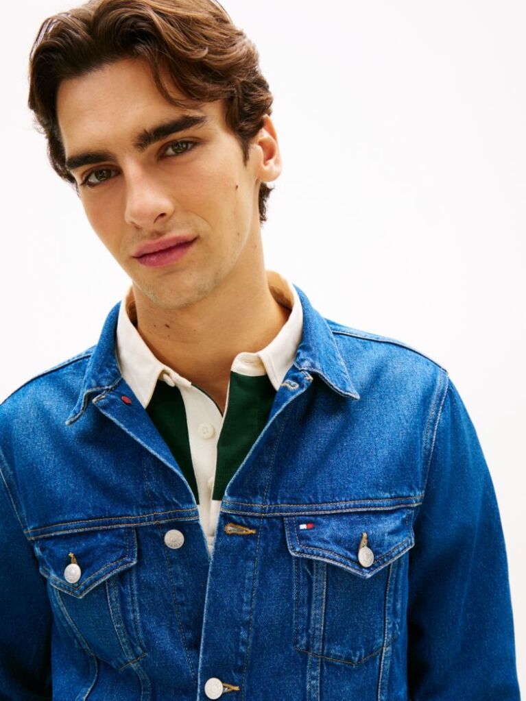 Blue Denim Trucker Jacket  Men