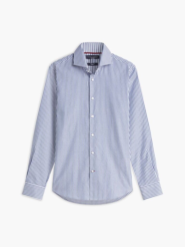 Multi Camasa Smart Casual Cu Croiala Slim Si Dungi  Barbati