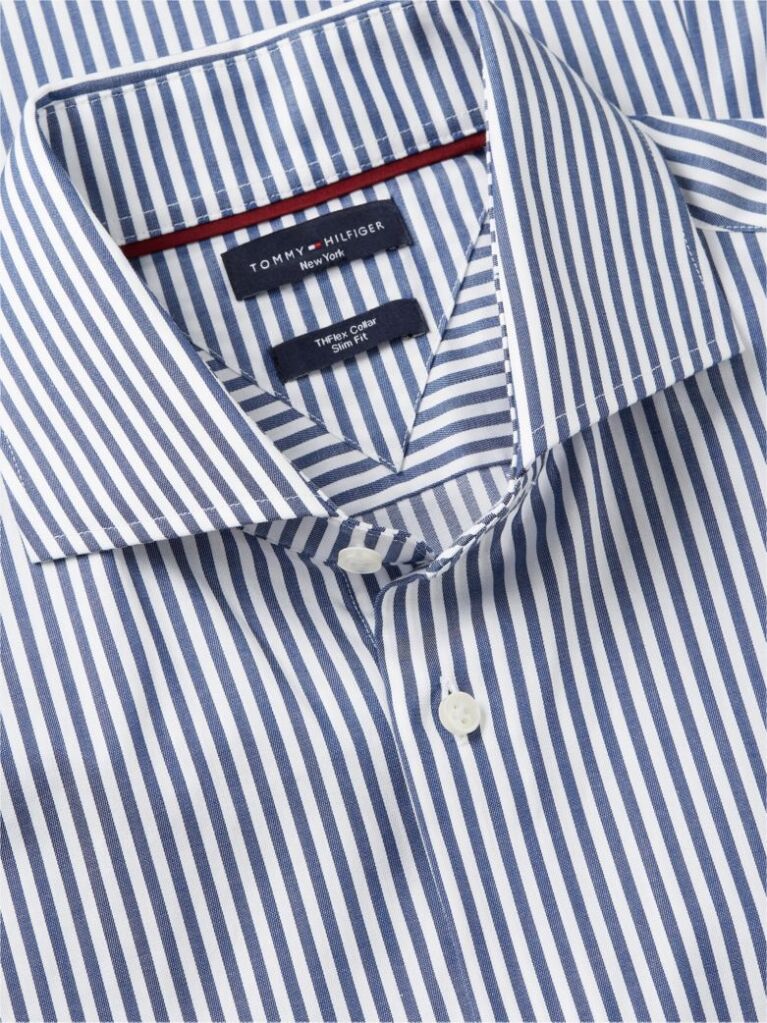 Multi Camasa Smart Casual Cu Croiala Slim Si Dungi  Barbati