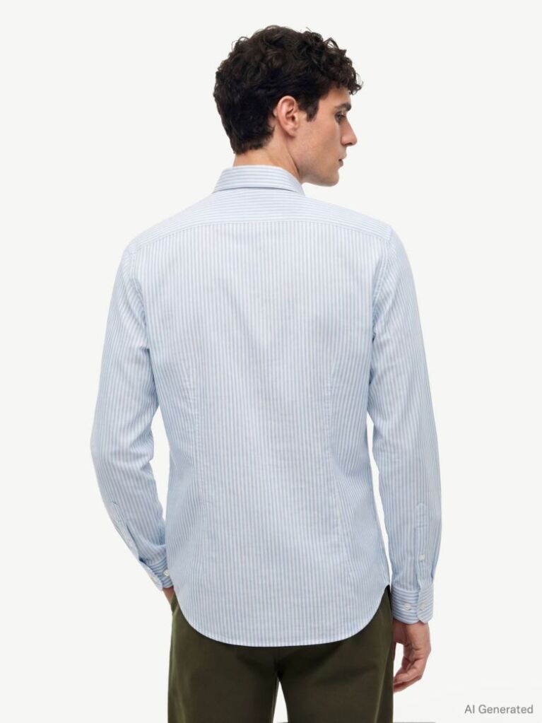 Multi Camasa Smart Casual Cu Croiala Slim Si Dungi  Barbati