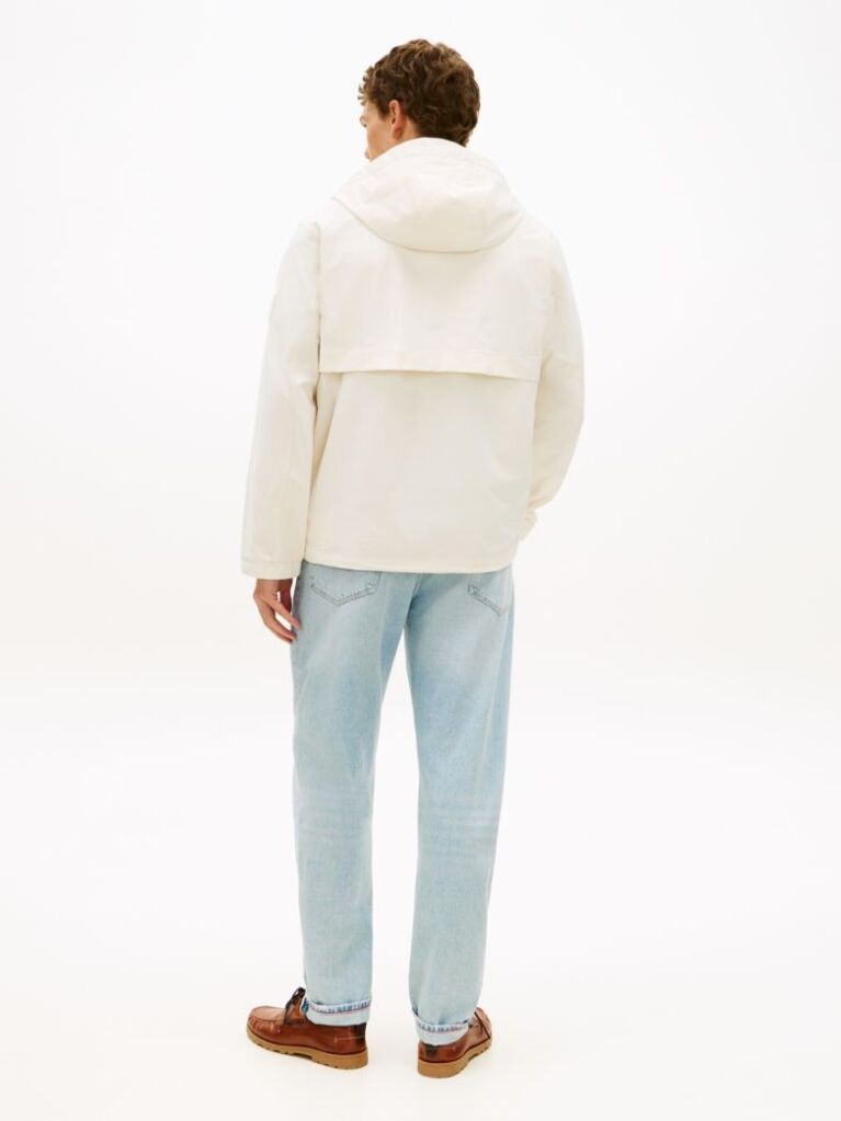 Beige Technical Hooded Jacket  Men