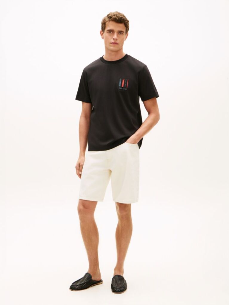 Black Performance Embossed Logo T-Shirt  Men