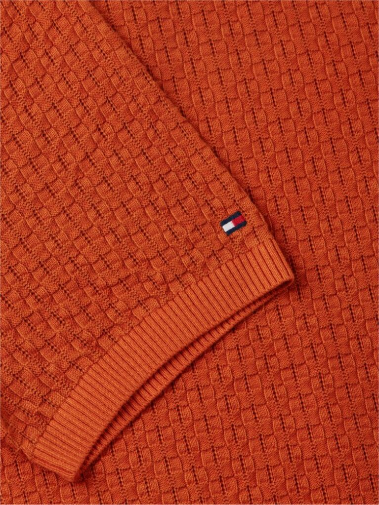 Portocaliu Tricou Polo Cu Croiala Lejera Uzat  Barbati