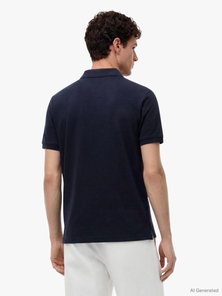 Blue Polo Cu Croiala Regular  Barbati