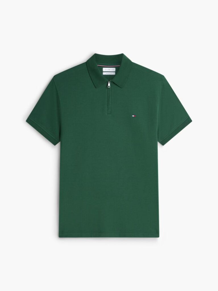 Verde Polo Cu Croiala Regular  Barbati