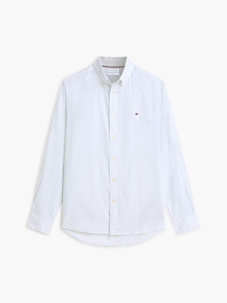 Multi Camasa Flex Din Poplin Cu Croiala Regular Si Model Printat  Barbati