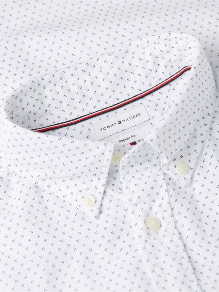 Multi Camasa Flex Din Poplin Cu Croiala Regular Si Model Printat  Barbati