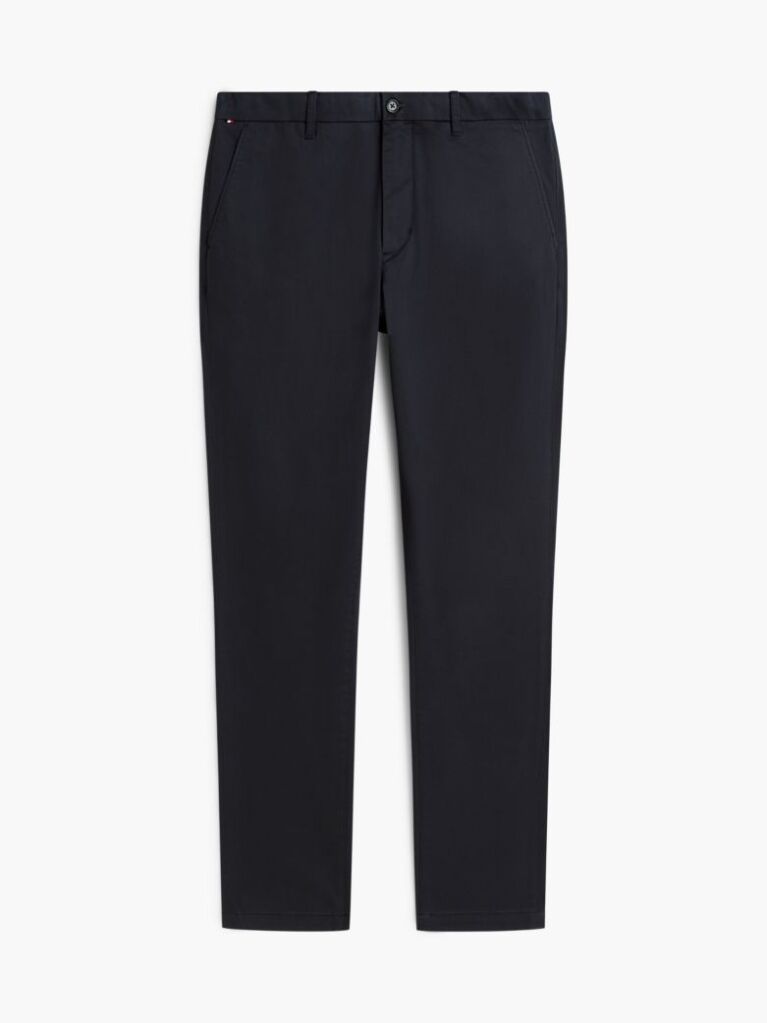 Blue Pantaloni Chino Cu Imprimeu Bleecker Slim  Barbati