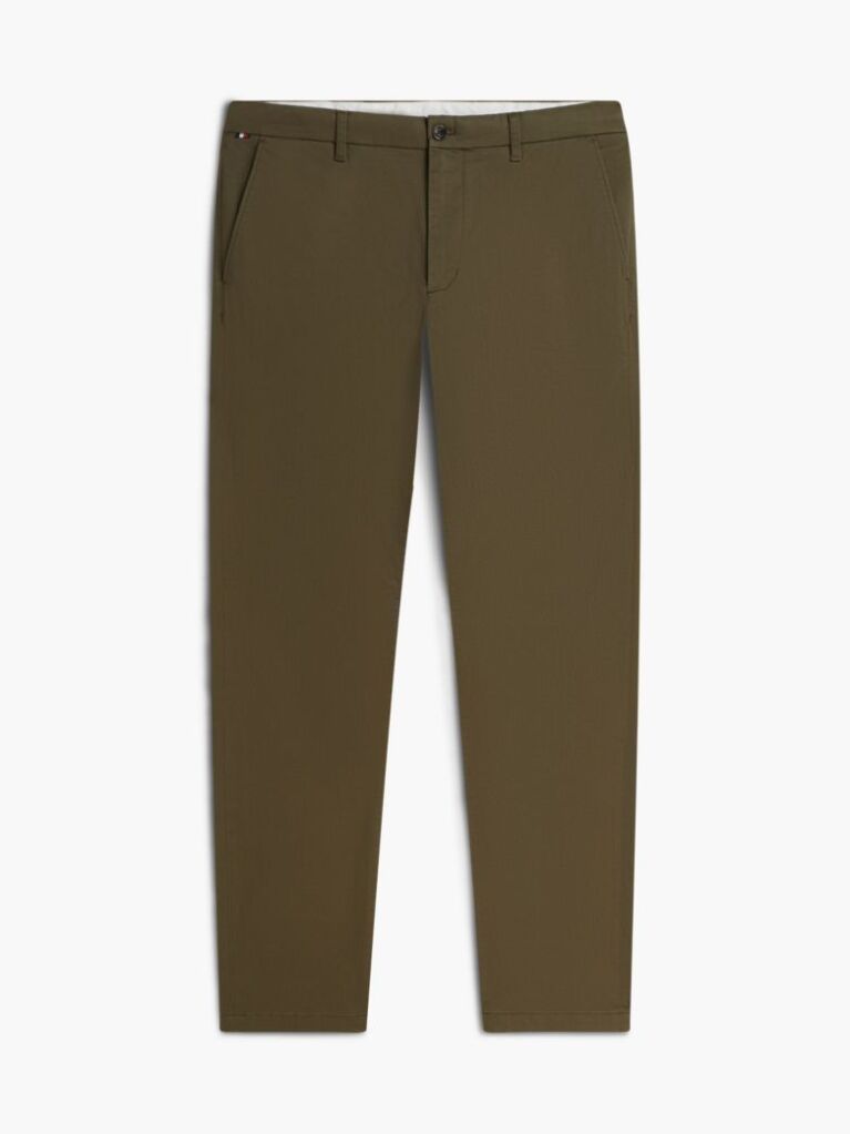 Verde Pantaloni Chino Cu Imprimeu Bleecker Slim  Barbati