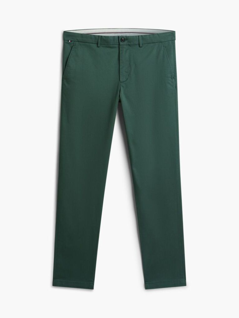 Verde Pantaloni Chino Cu Imprimeu Bleecker Slim  Barbati