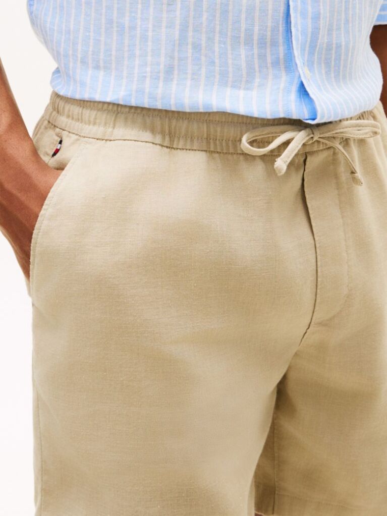 Khaki Dover Pantaloni Scurti Chino Din Amestec De In 8"  Barbati