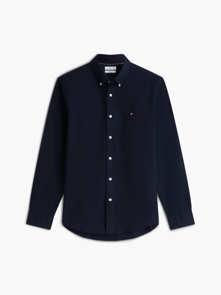 Blue Camasa Button-Down Cu Croiala Regular  Barbati