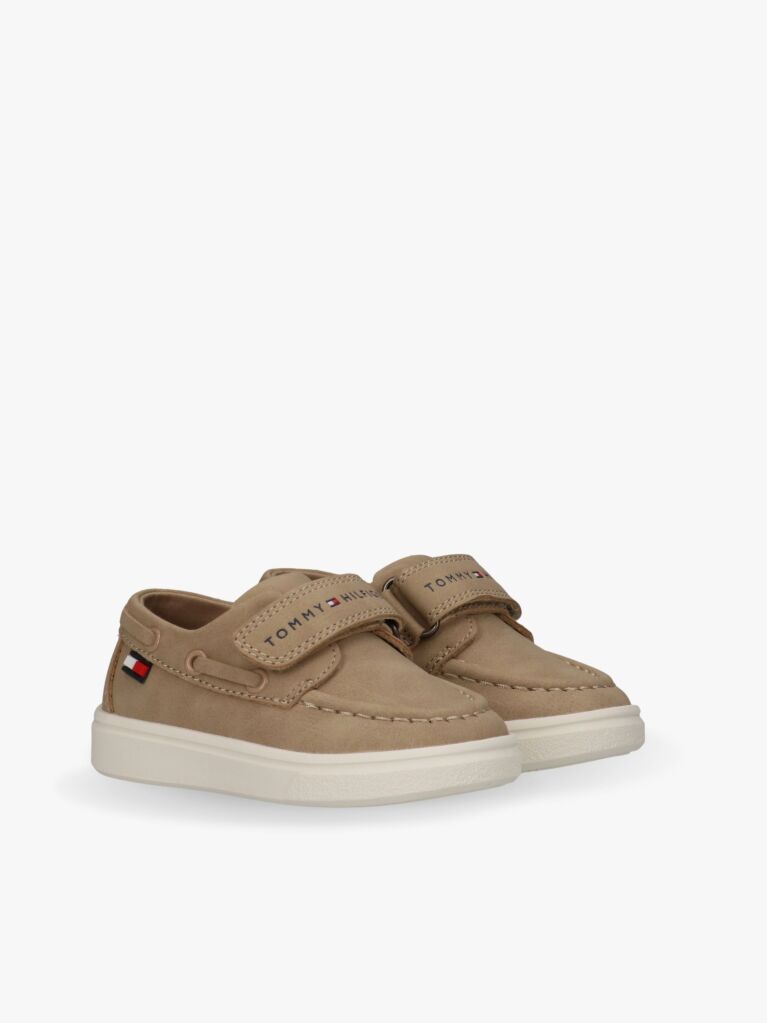 Beige Low Cut Velcro Shoe  Boys