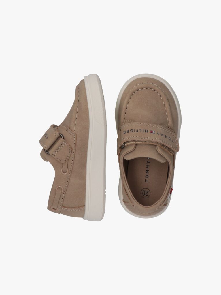 Beige Low Cut Velcro Shoe  Boys