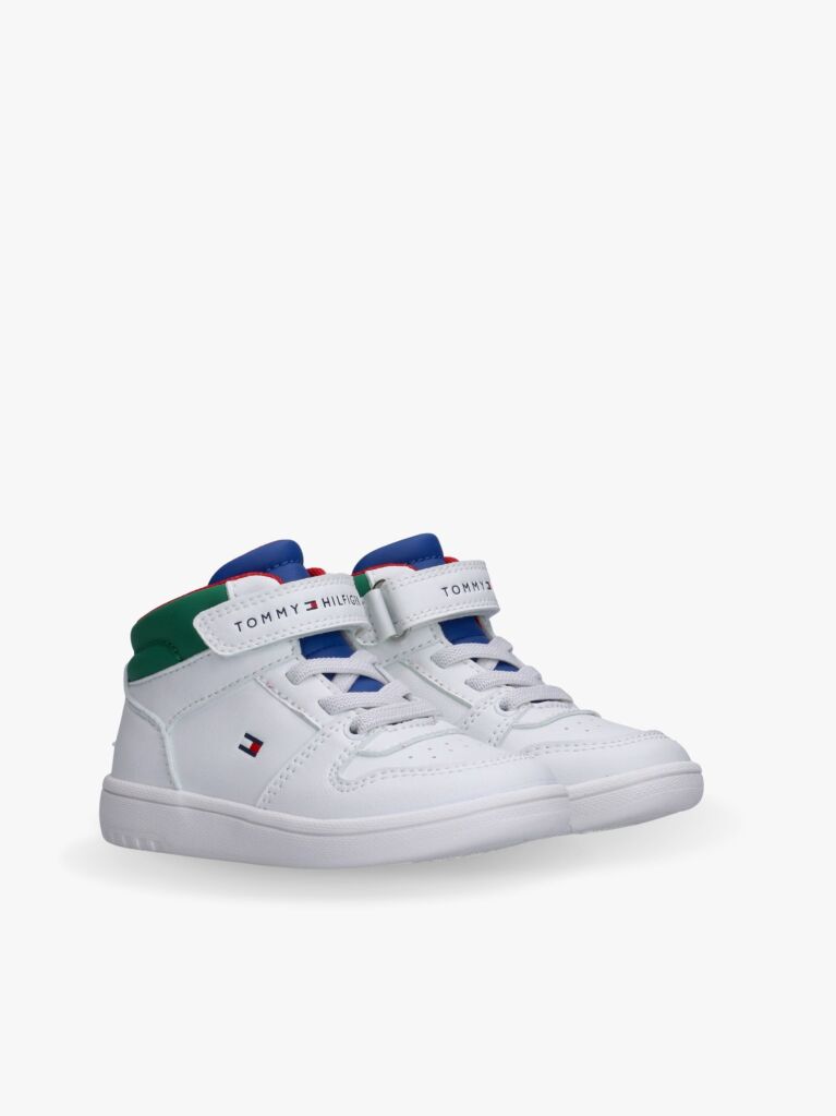 Multi Colour-Blocked High-Top Trainers  Kids Unisex