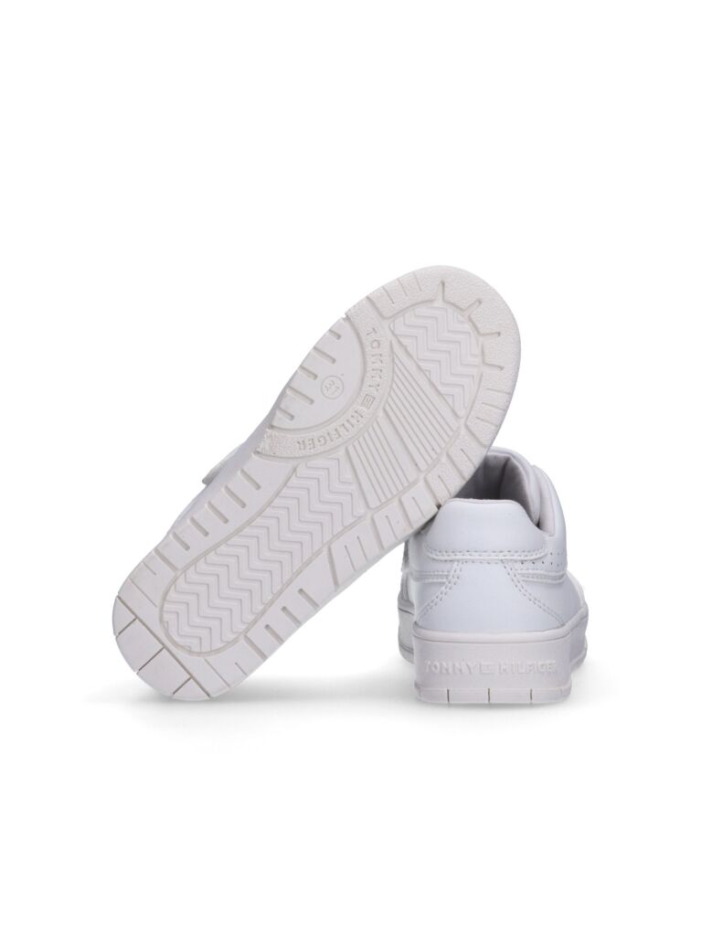White Low-Cut Lace Up Sneakers  Kids Unisex