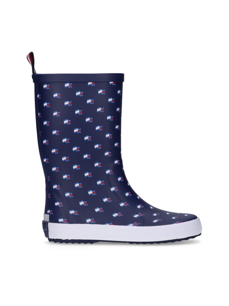 Blue Cizme De Ploaie Cu Flag  Copii unisex