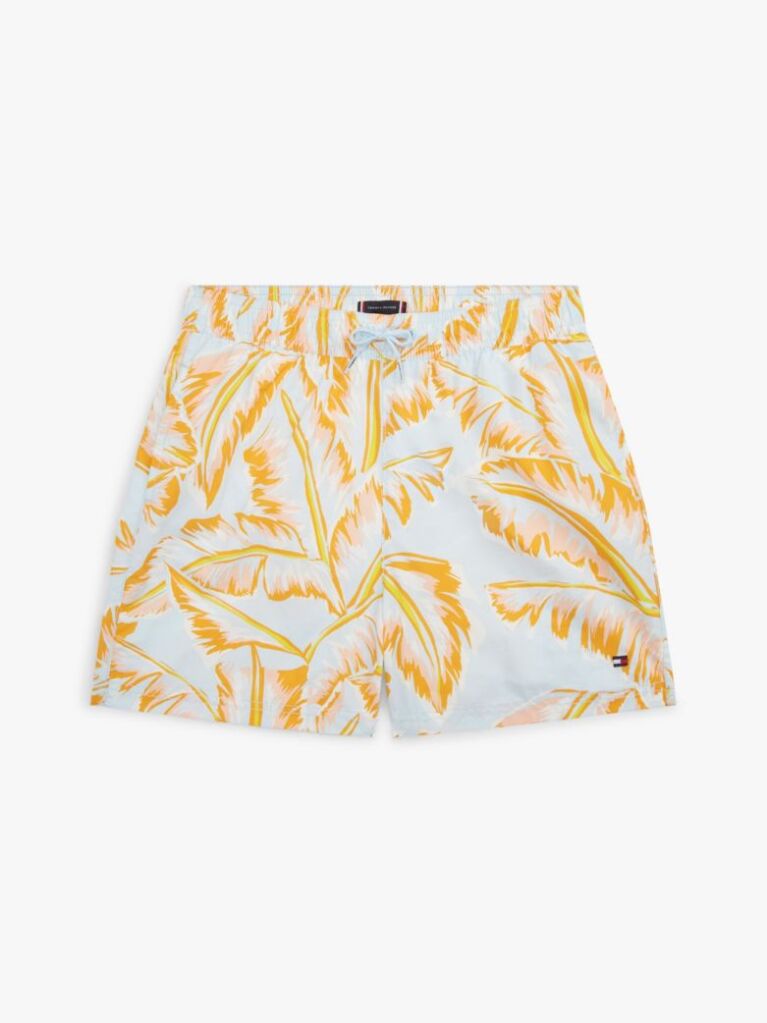 Multi Logo Print Mid Length Swim Shorts  Boys