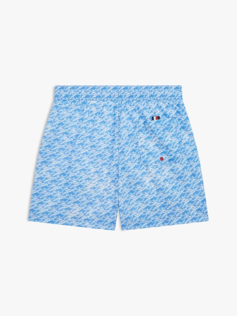 Multi Logo Print Mid Length Swim Shorts  Boys