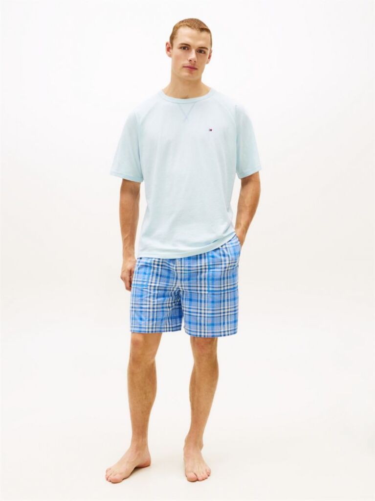 Multi Essential Set De Pijamale Cu Tricou Si Pantaloni Scurti  Barbati