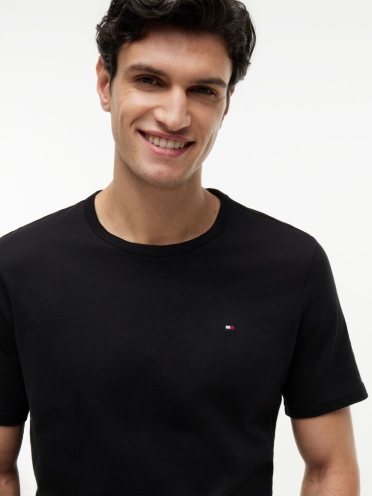 Black 3-Pack Signature Crew Neck T-Shirts  Men