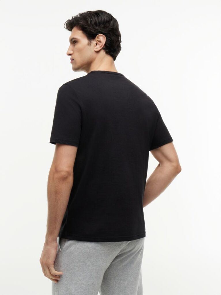 Black 3-Pack Signature Crew Neck T-Shirts  Men