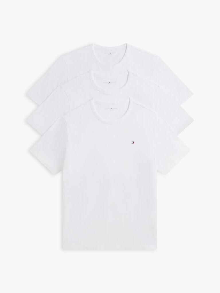White 3-Pack Signature Crew Neck T-Shirts  Men