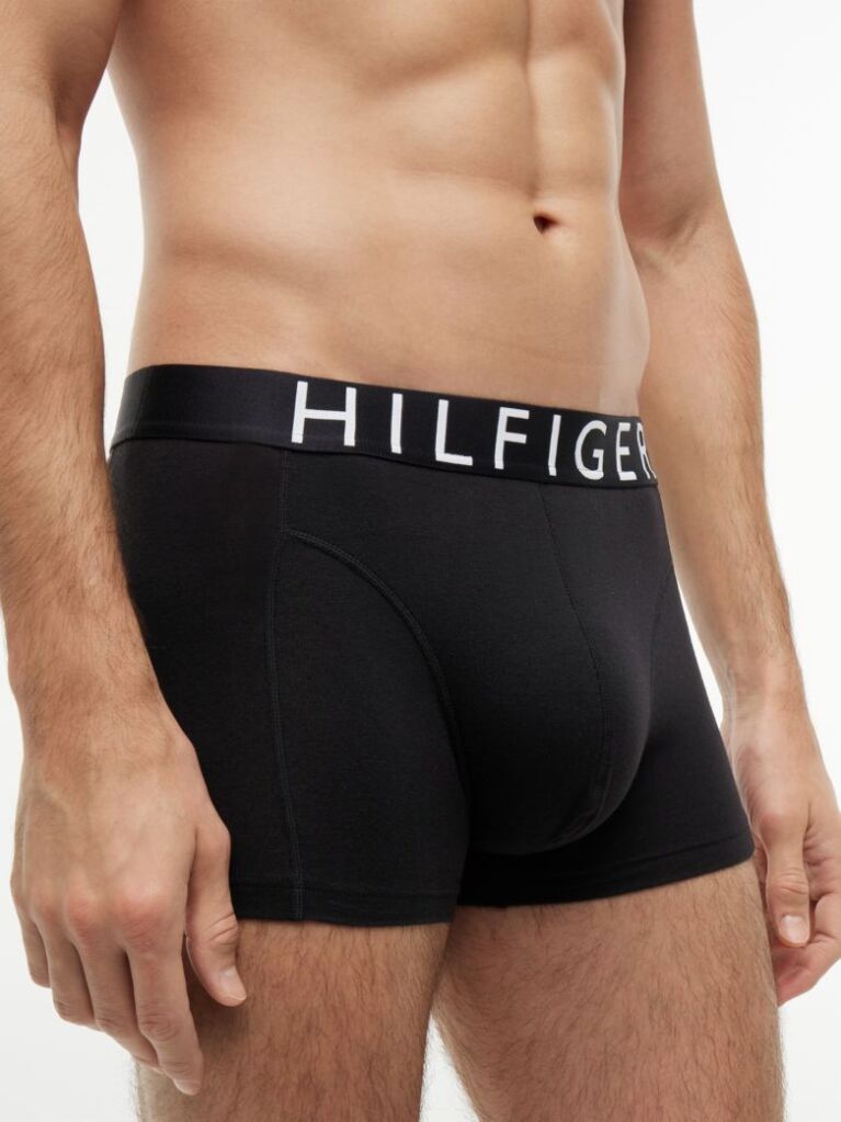Black 3-Pack Logo Waistband Trunks  Men