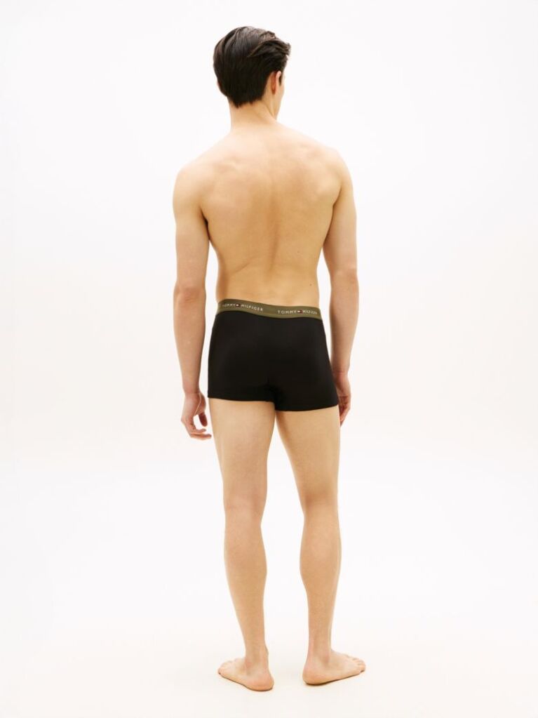 Multi 3-Pack Signature Repeat Logo Waistband Trunks  Men