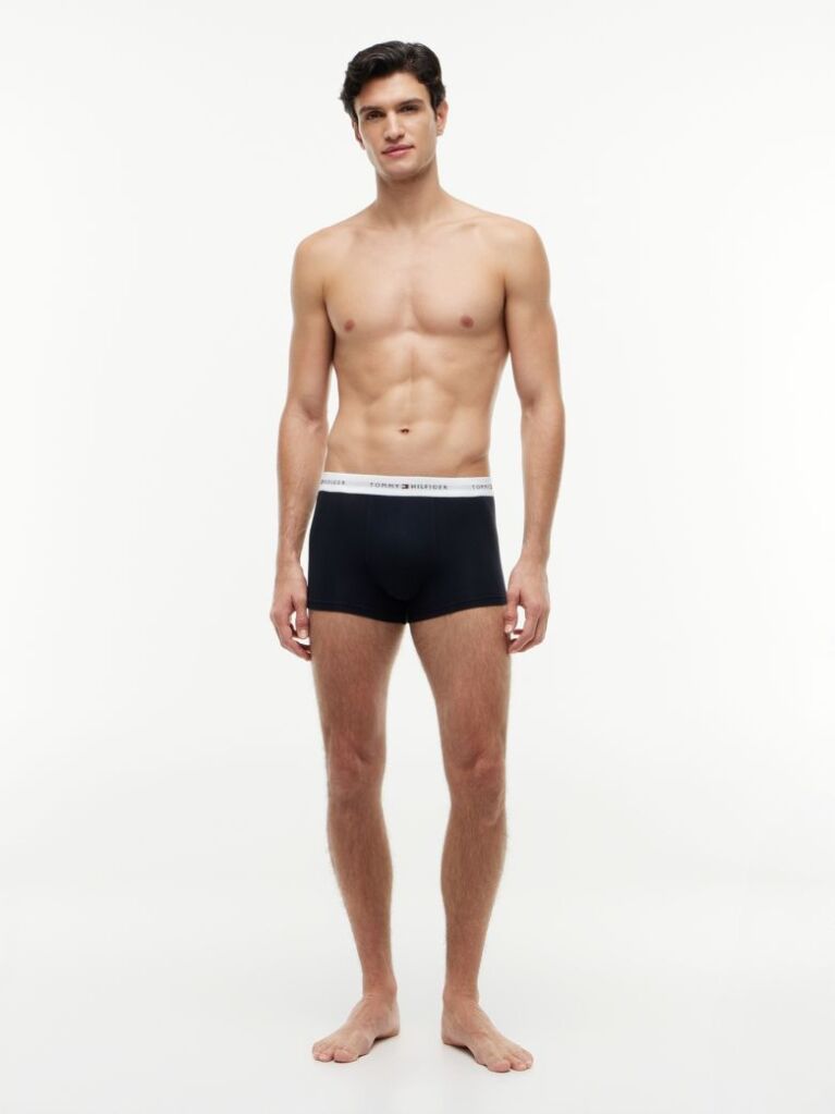 Multi 3-Pack Signature Repeat Logo Waistband Trunks  Men