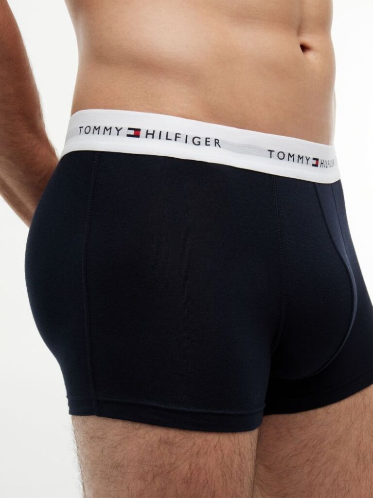 Multi 3-Pack Signature Repeat Logo Waistband Trunks  Men