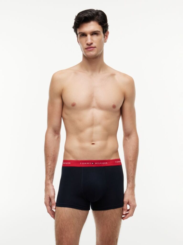 Multi 3-Pack Signature Repeat Logo Waistband Trunks  Men
