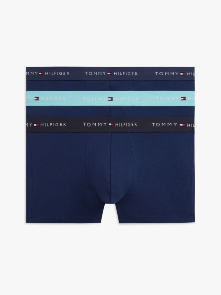 Multi Set De 3 Boxeri Cu Banda Elastica Si Logo Repetat  Barbati