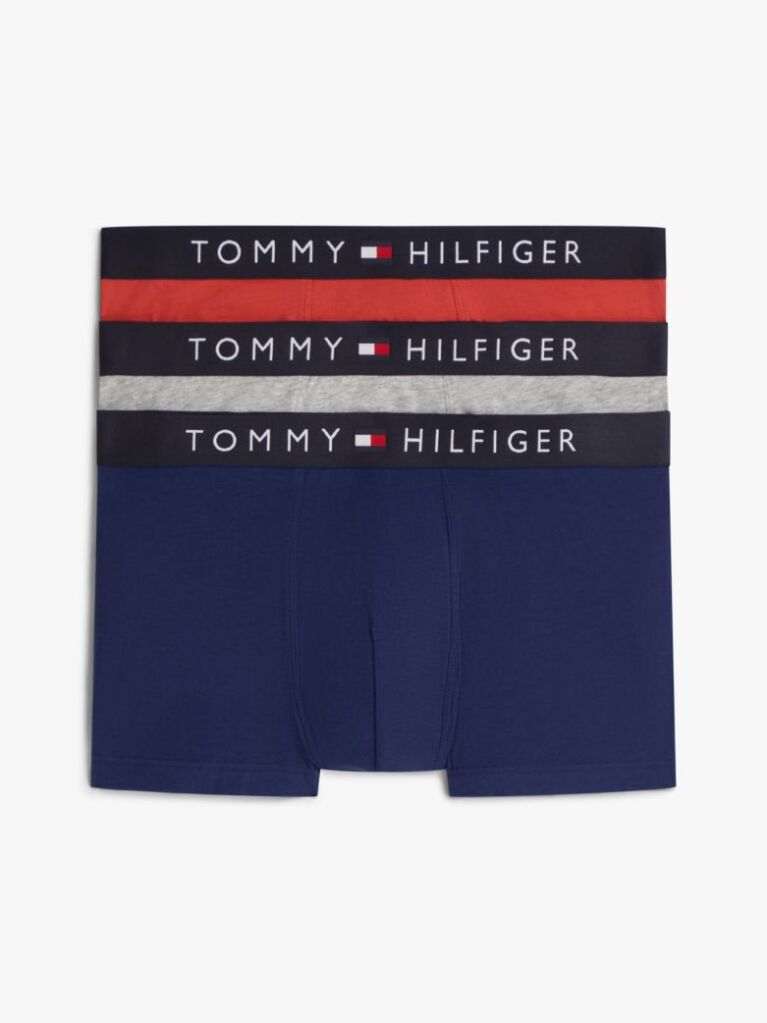 Multi 3-Pack TH Original Logo Waistband Trunks  Men