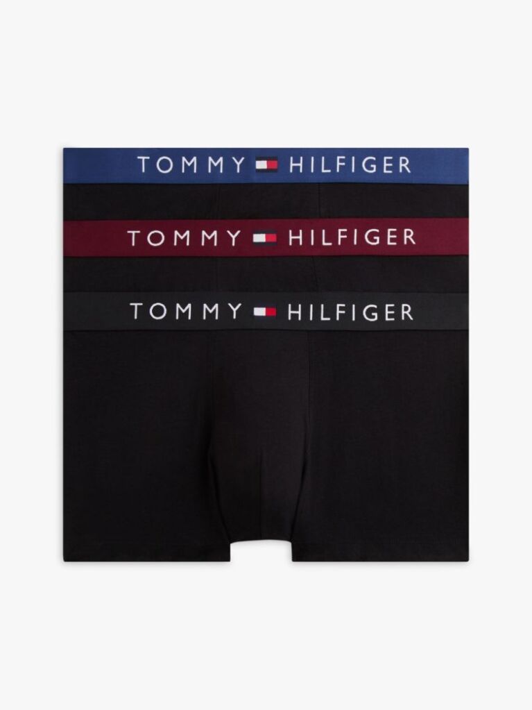 Multi 3-Pack TH Original Logo Waistband Trunks  Men
