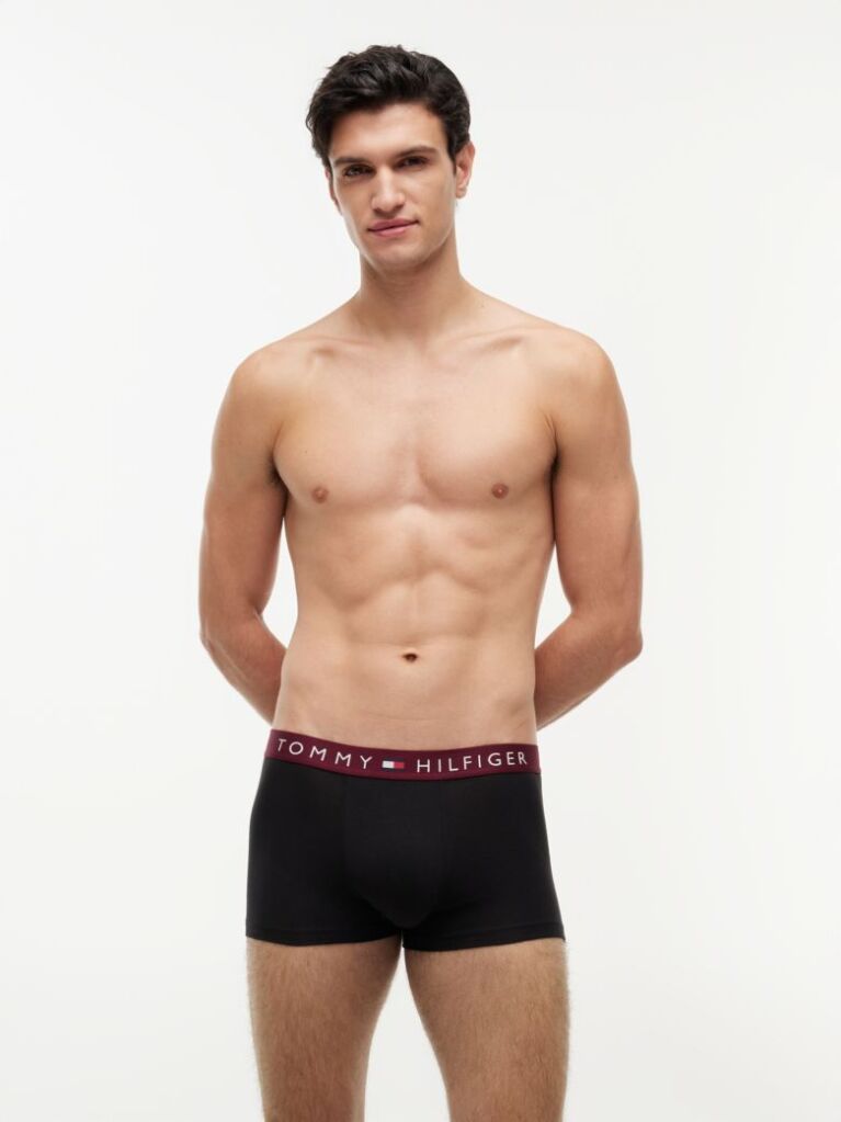Multi 3-Pack TH Original Logo Waistband Trunks  Men