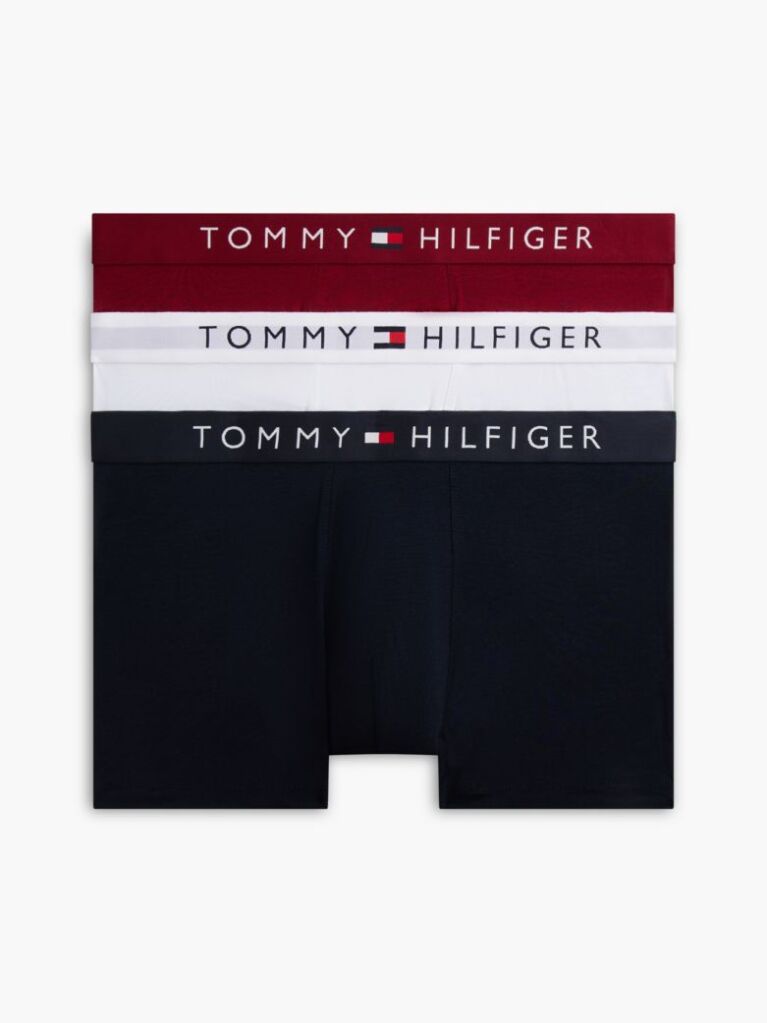 Multi 3-Pack TH Original Logo Waistband Trunks  Men