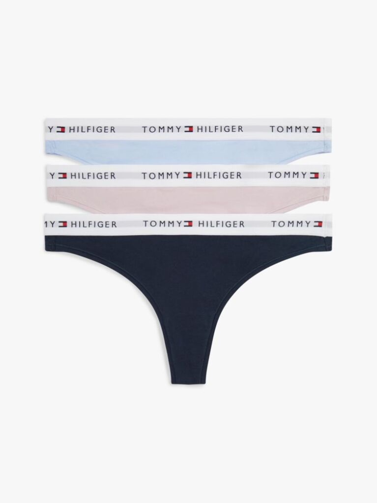 Multi 3-Pack Logo Waistband Thongs  Women