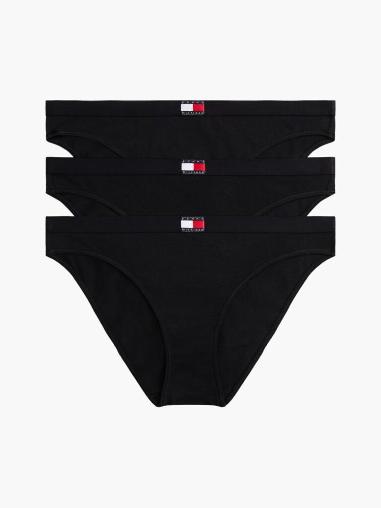 Black 3-Pack Heritage Logo Briefs  Women