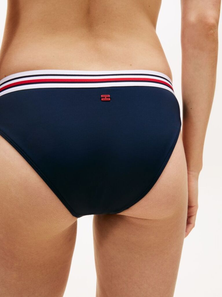 Blue Slip De Bikini Cu Dungi Global  Femei