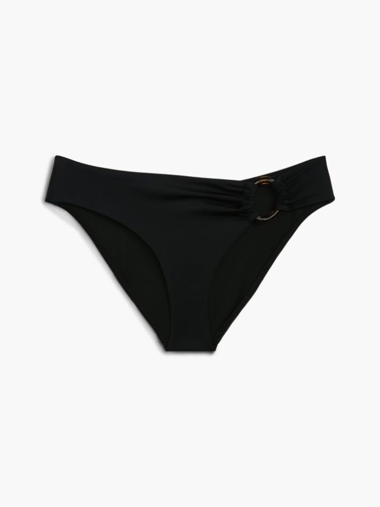 Negru Slip Clasic Slim Cu Inel Cu Model Tortoiseshell  Femei
