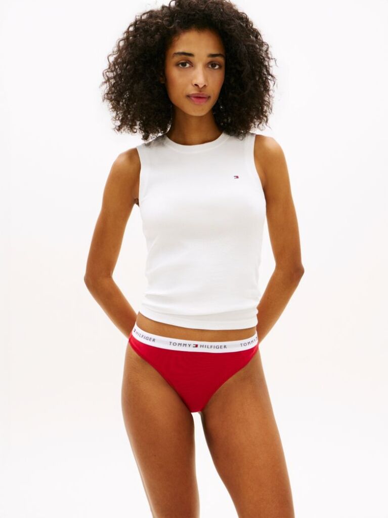 Multi Essential 3-Pack Repeat Logo Waistband Thongs  Women
