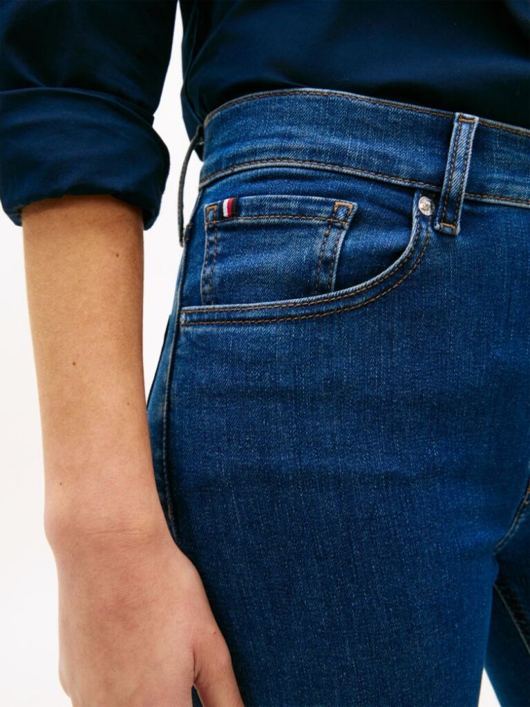 White Mid Rise Flared Leg Jeans  Women