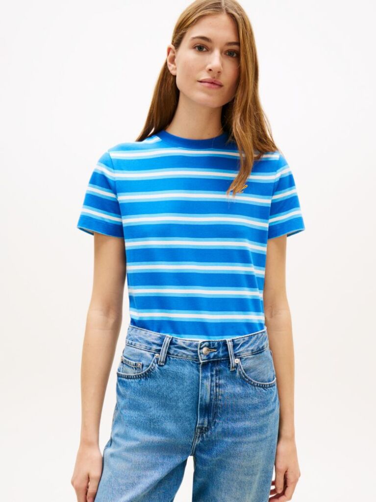 Multi Tricou Cu Guler Rotund Si Logo Brodat  Femei