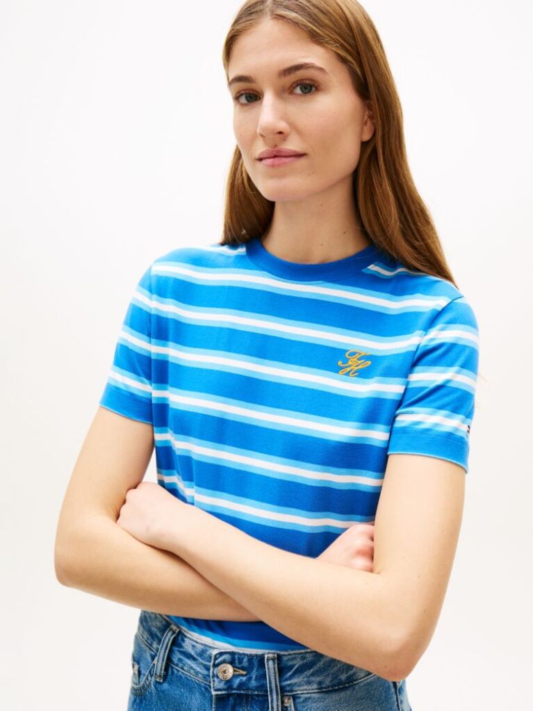 Multi Tricou Cu Guler Rotund Si Logo Brodat  Femei