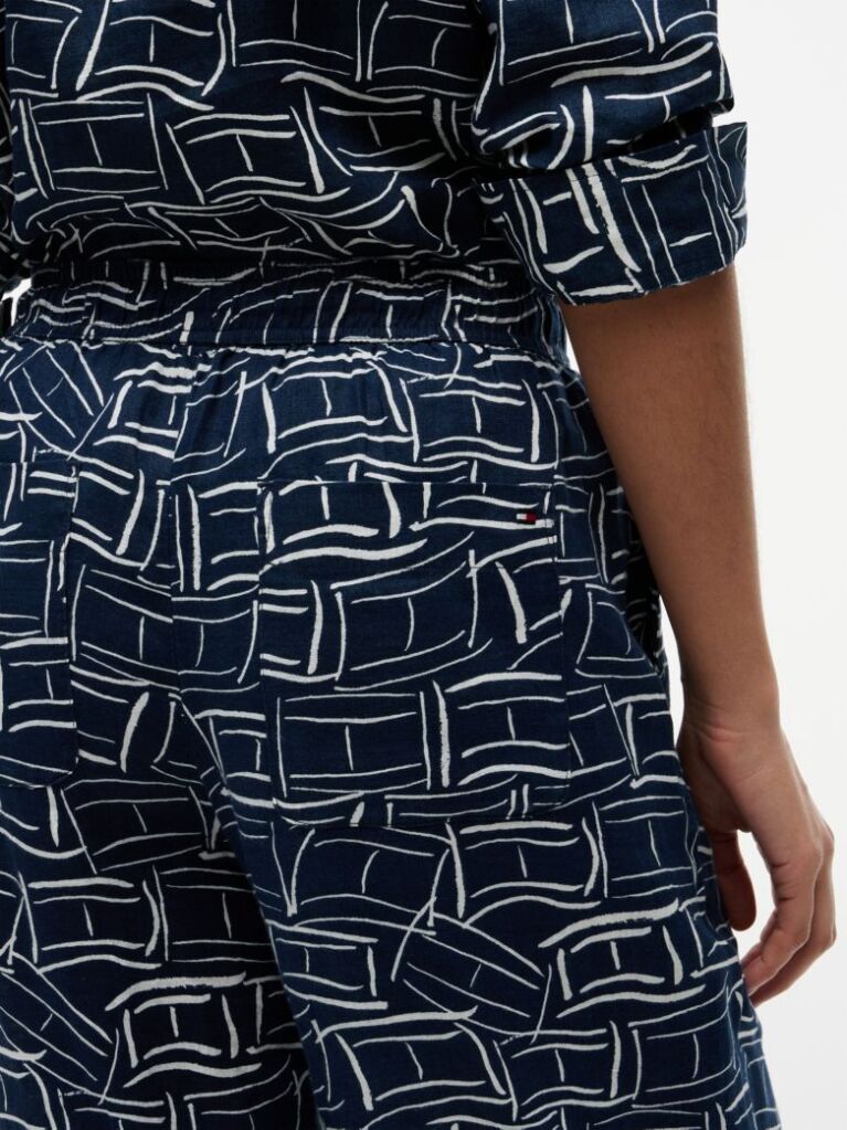 Multi Pantaloni Largi Si Relaxati Din In Pur  Femei