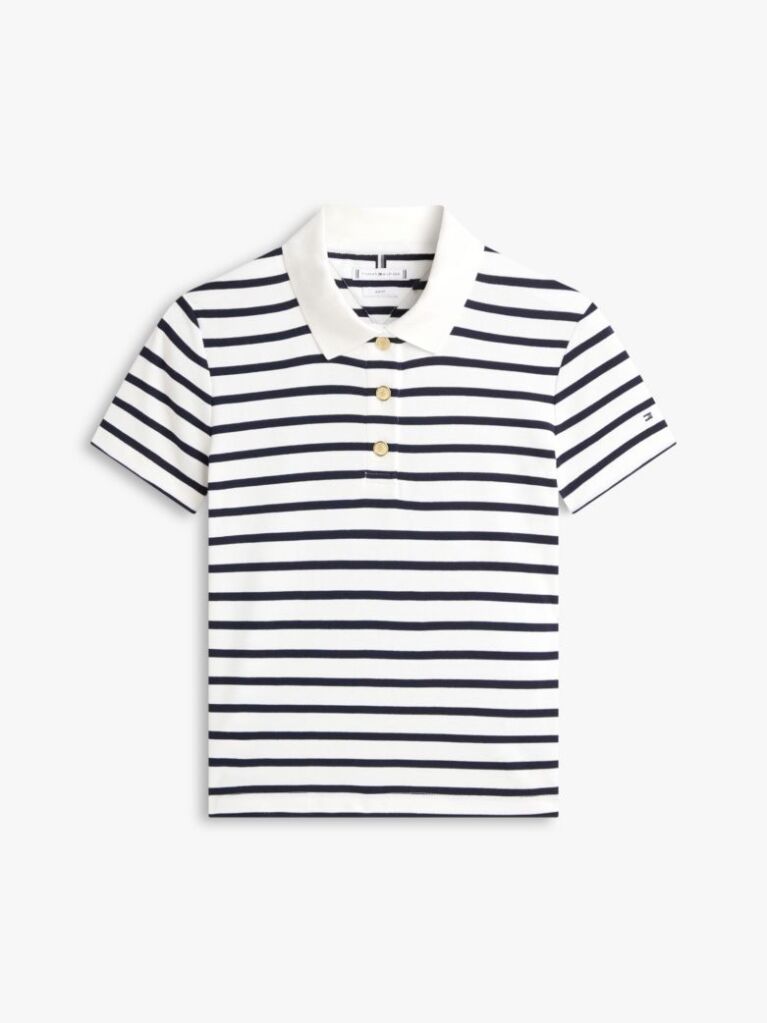 Multi Bluza Polo Slim Cu Nasturi Aurii  Femei