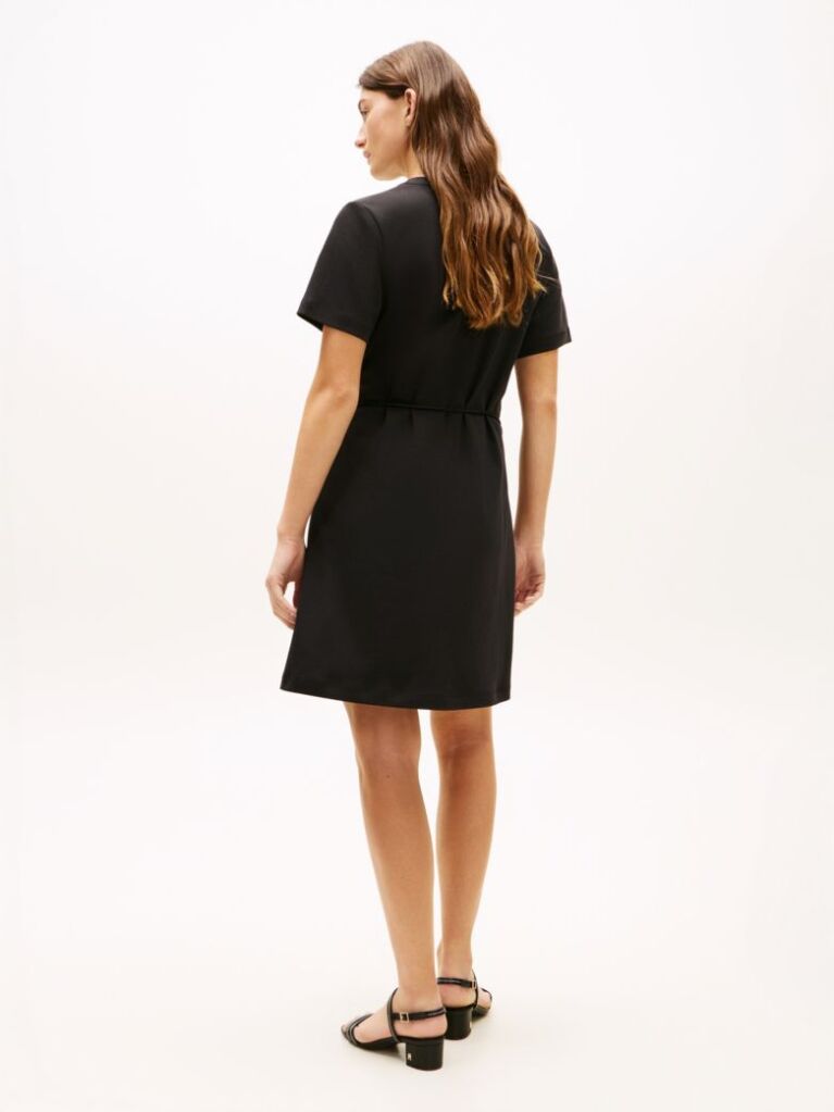 Negru Rochie Mini Din Tricot Interlock  Femei