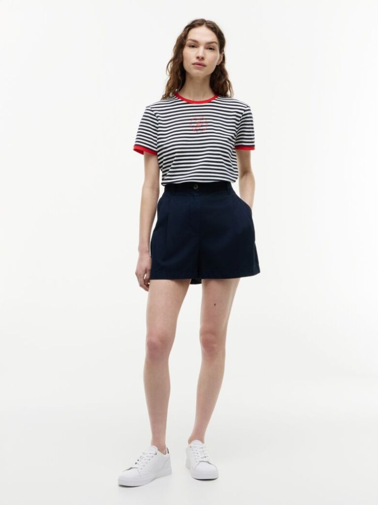 Multi Tricou Cu Guler Rotund Si Logo Brodat  Femei