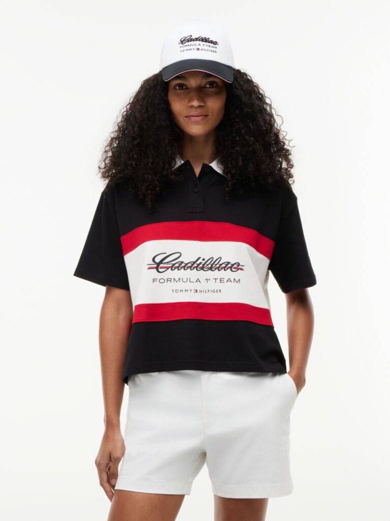 Black TH x Cadillac Formula 1® Team Polo Shirt  Women